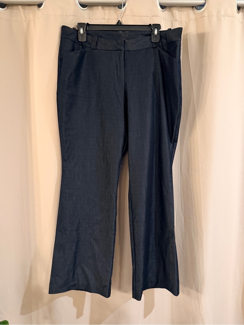 Worthington Petite Navy Boot-Cut Trousers
